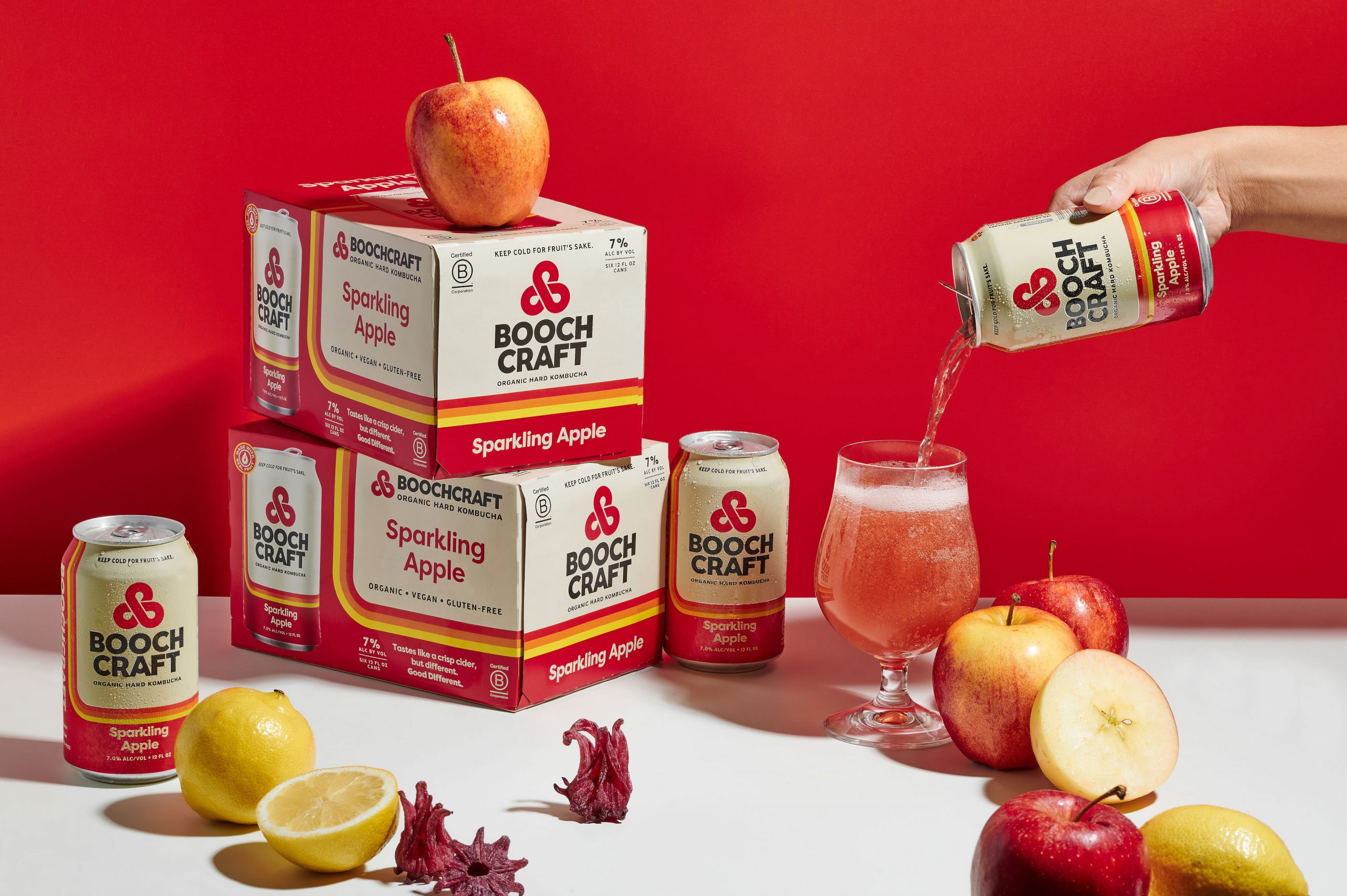 Boochcraft Organic Hard Kombucha Releases Sparkling Apple