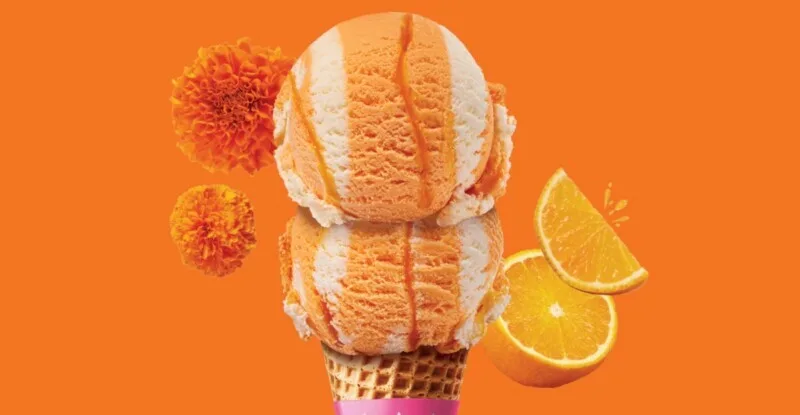 1712082547 Baskin Robbins Introduces New Marigold Dreamsicle Flavor jpg